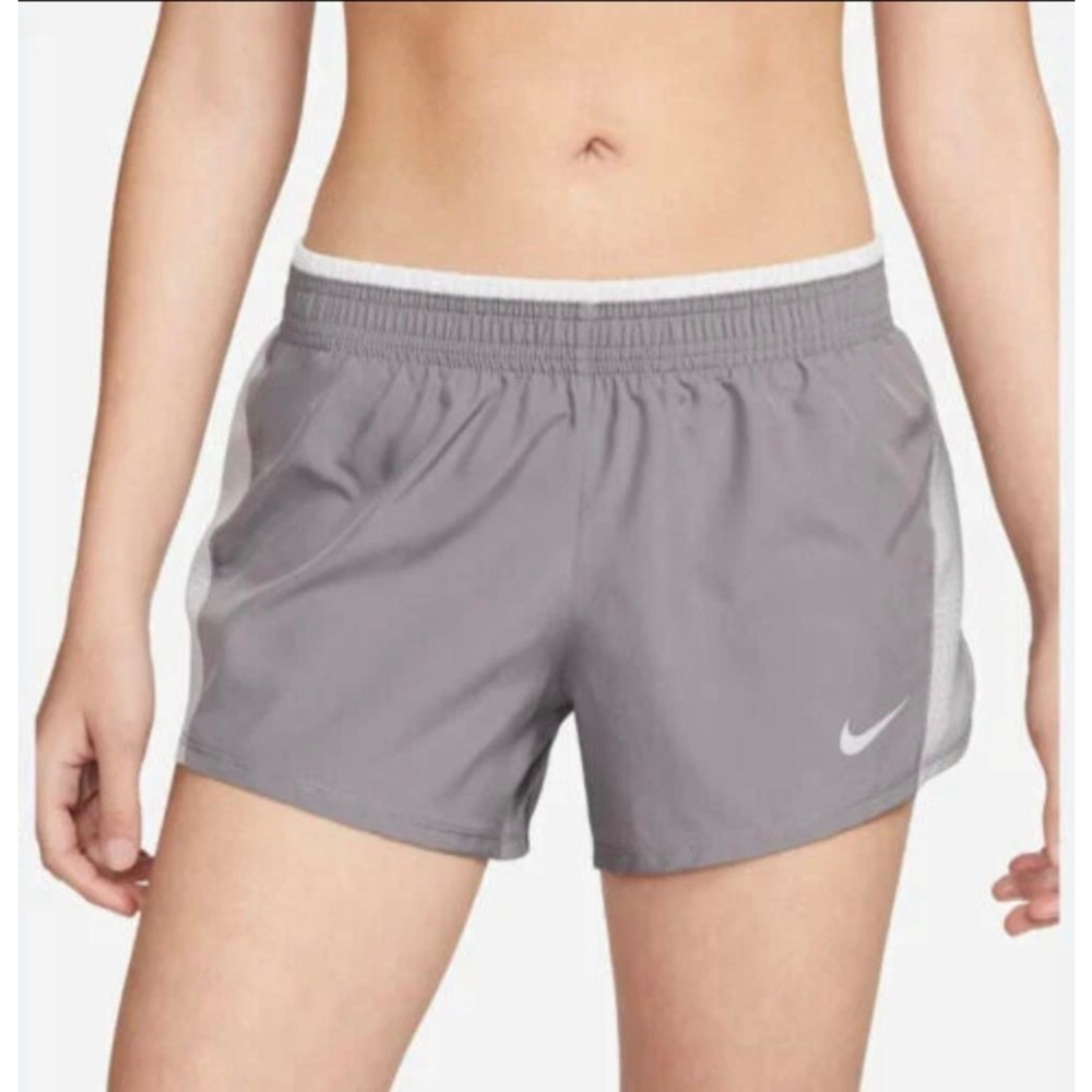 Nike Dri-FIT Running Shorts Womens Medium Gray Lined Athletic Gym NWOT